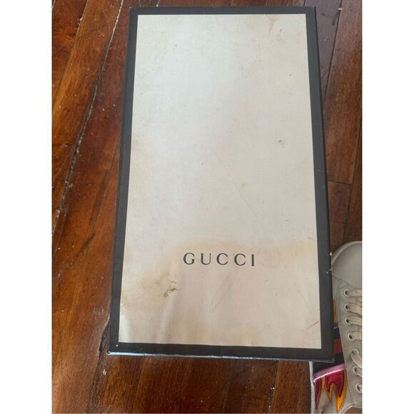 Gucci leather ace flame sneakers size 8 Euro 42 Us 8.5/9 - Picture 7 of 10